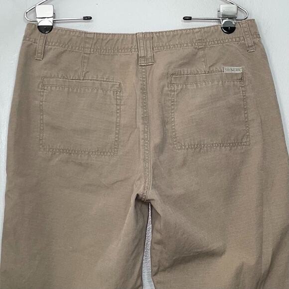 Calvin Klein Capris Size 8 Baggy Green Cropped Pants Jeans Ripstop Y2K Gorpcore - Picture 4 of 12